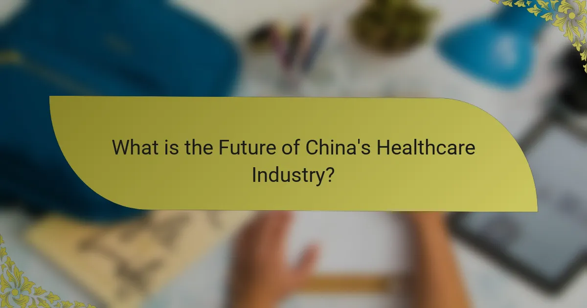 What is the Future of China's Healthcare Industry?